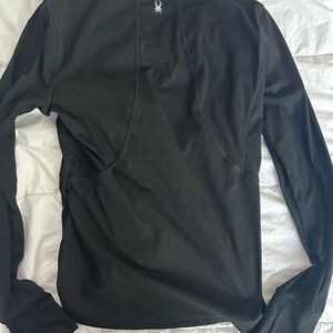 Spyder Black Long Sleeve Athletic Top